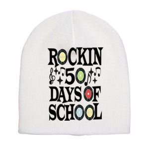 Rockin 50 Days of School 50th Day of School Short Acrylic Beanie