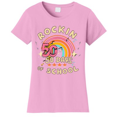 Rockin 50 Days of School 50th Day of School  Women's T-Shirt