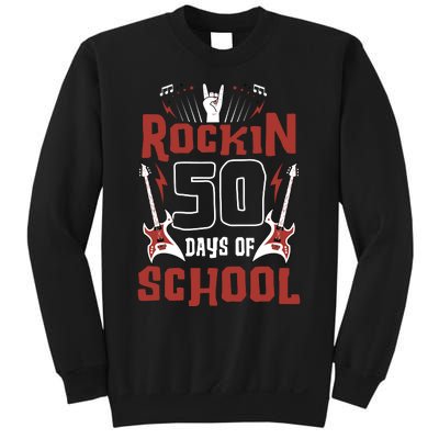 Rockin 50 Days Of School 50th Day Of School 50 Days Smarter Sweatshirt