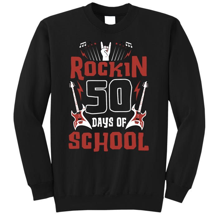 Rockin 50 Days Of School 50th Day Of School 50 Days Smarter Sweatshirt