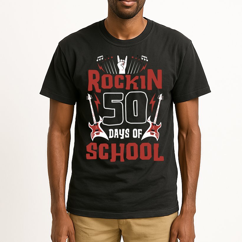 Rockin 50 Days Of School 50th Day Of School 50 Days Smarter Tall T-Shirt