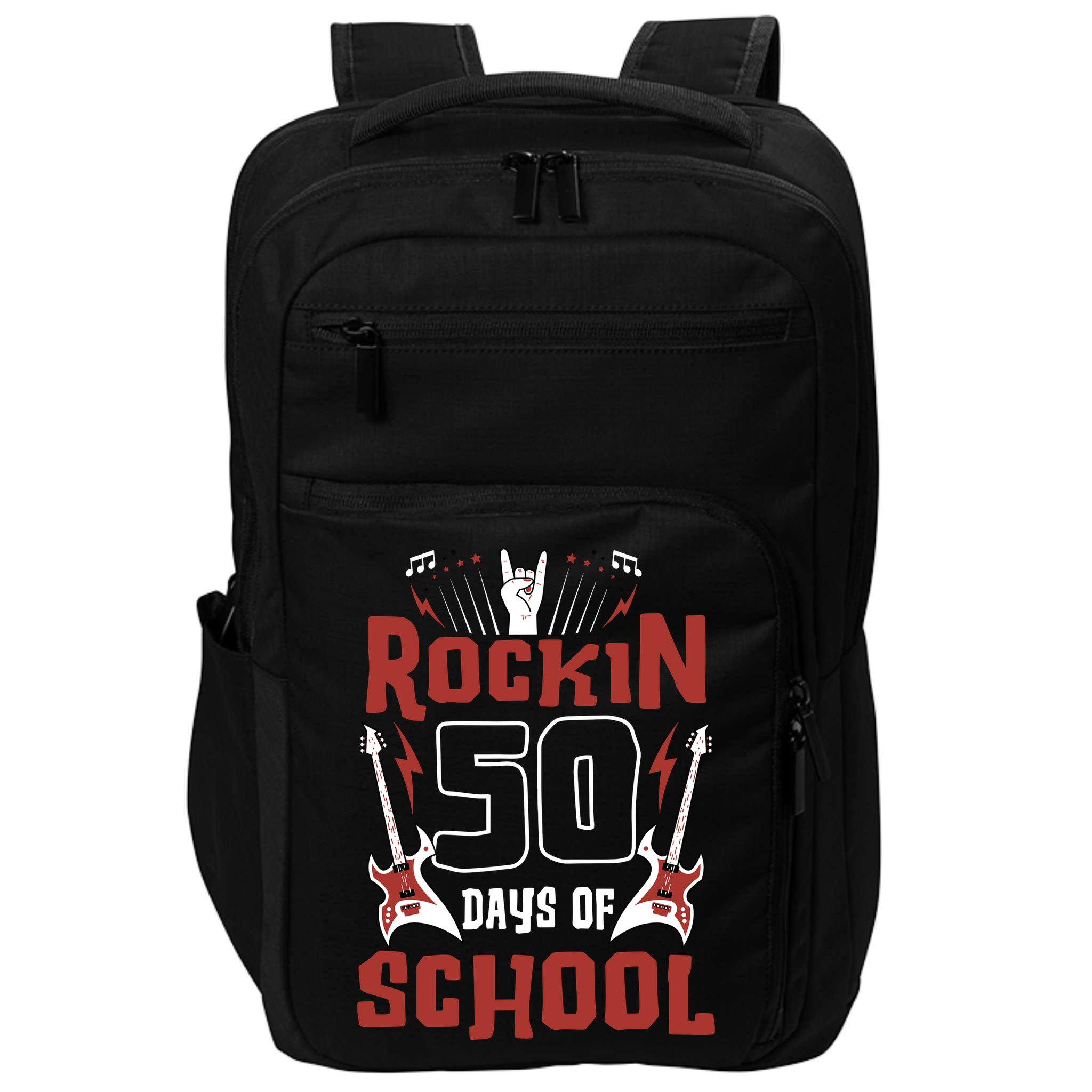 Rockin 50 Days Of School 50th Day Of School 50 Days Smarter Impact Tech Backpack