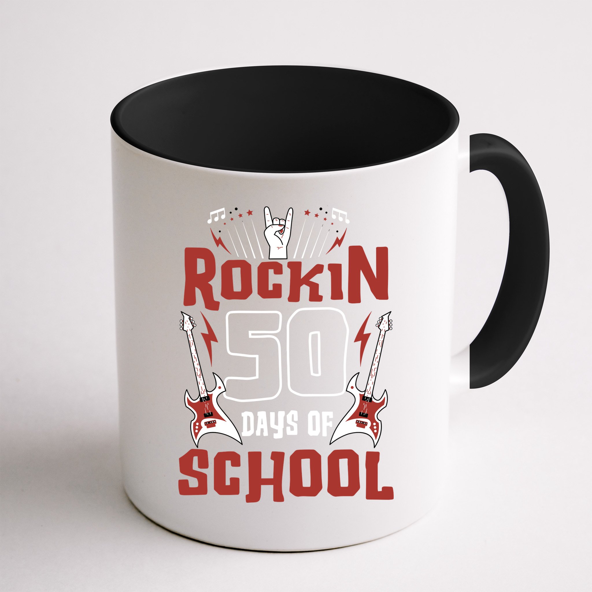 Rockin 50 Days Of School 50th Day Of School 50 Days Smarter Mug