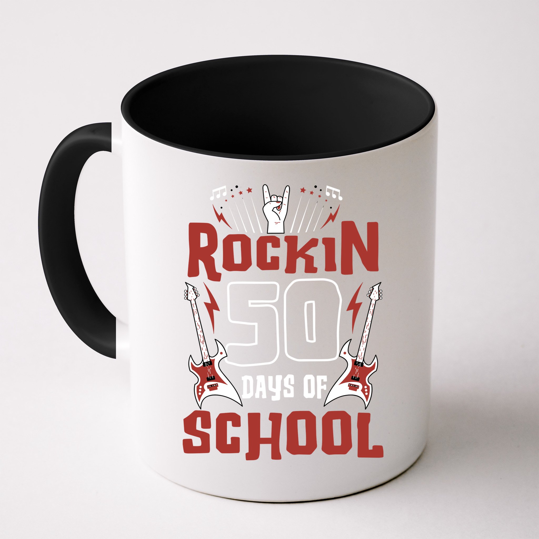 Rockin 50 Days Of School 50th Day Of School 50 Days Smarter Mug