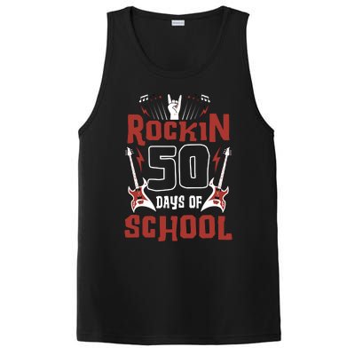 Rockin 50 Days Of School 50th Day Of School 50 Days Smarter PosiCharge Competitor Tank