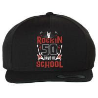 Rockin 50 Days Of School 50th Day Of School 50 Days Smarter Wool Snapback Cap