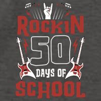 Rockin 50 Days Of School 50th Day Of School 50 Days Smarter Vector Backpack