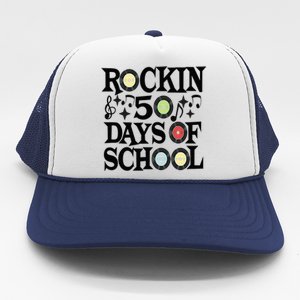 Rockin' 50th Day Celebration School Milestone Trucker Hat