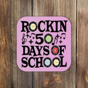 Rockin' 50th Day Celebration School Milestone Coaster