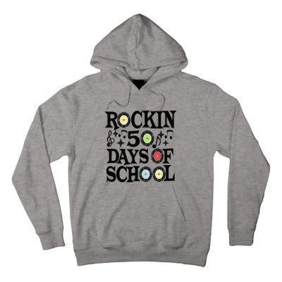 Rockin' 50th Day Celebration School Milestone Tall Hoodie