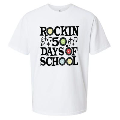 Rockin' 50th Day Celebration School Milestone Sueded Cloud Jersey T-Shirt