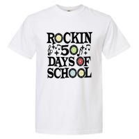 Rockin' 50th Day Celebration School Milestone Garment-Dyed Heavyweight T-Shirt