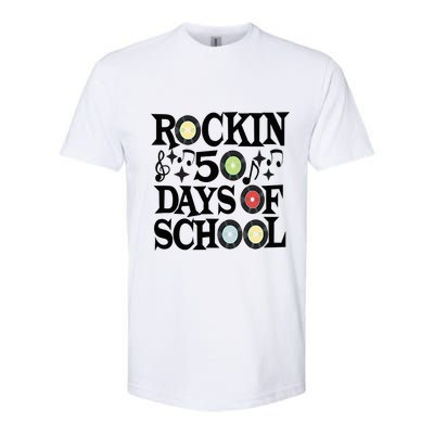 Rockin' 50th Day Celebration School Milestone Softstyle CVC T-Shirt