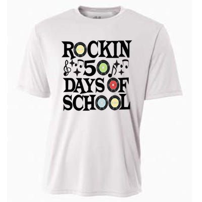 Rockin' 50th Day Celebration School Milestone Cooling Performance Crew T-Shirt