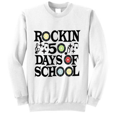 Rockin' 50th Day Celebration School Milestone Sweatshirt