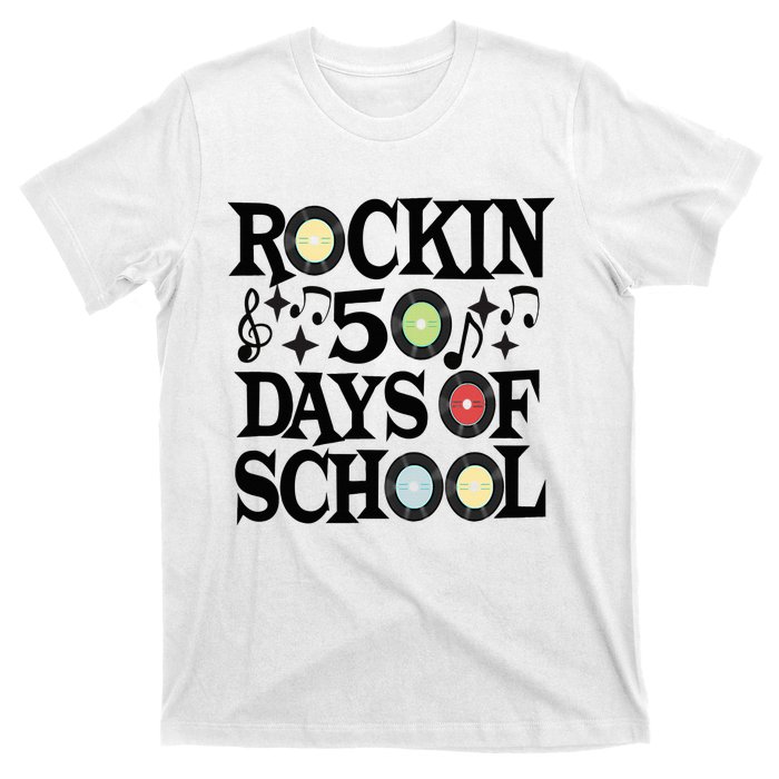 Rockin' 50th Day Celebration School Milestone T-Shirt