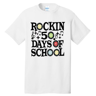 Rockin' 50th Day Celebration School Milestone Tall T-Shirt