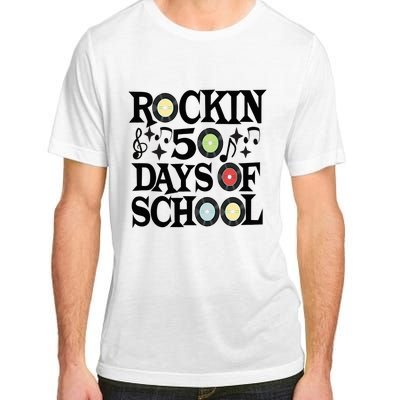 Rockin' 50th Day Celebration School Milestone Adult ChromaSoft Performance T-Shirt