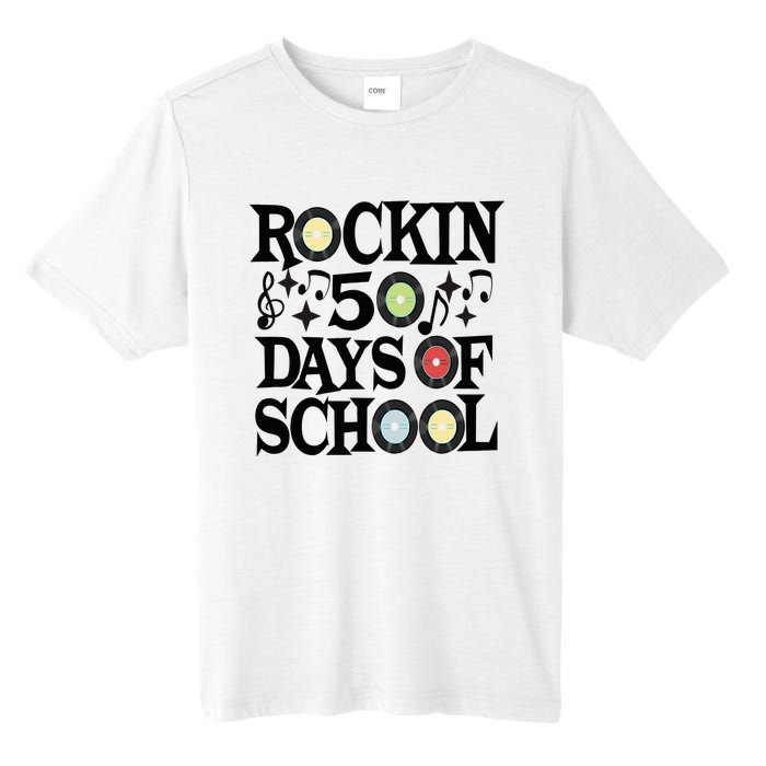 Rockin' 50th Day Celebration School Milestone Tall Fusion ChromaSoft Performance T-Shirt