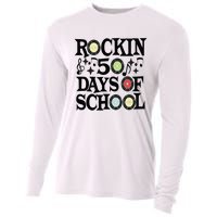 Rockin' 50th Day Celebration School Milestone Cooling Performance Long Sleeve Crew