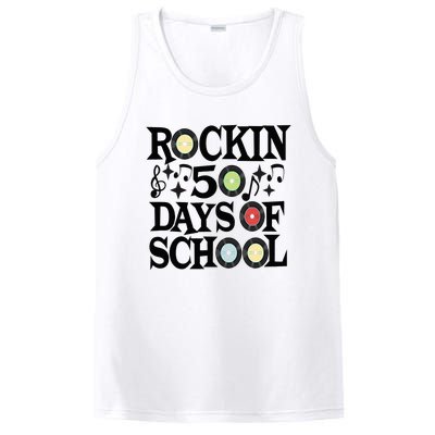 Rockin' 50th Day Celebration School Milestone PosiCharge Competitor Tank