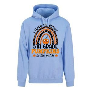 Rainbow 5Th Grade Teacher I Teach The Cutest Pumpkins Great Gift Unisex Surf Hoodie