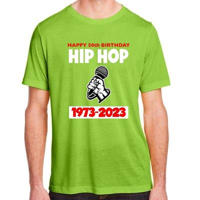 Retro 50 Years Hip Hop 50th Anniversary Mic Gift Adult ChromaSoft Performance T-Shirt