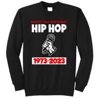 Retro 50 Years Hip Hop 50th Anniversary Mic Gift Sweatshirt