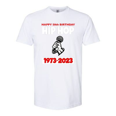 Retro 50 Years Hip Hop 50th Anniversary Mic Gift Softstyle® CVC T-Shirt