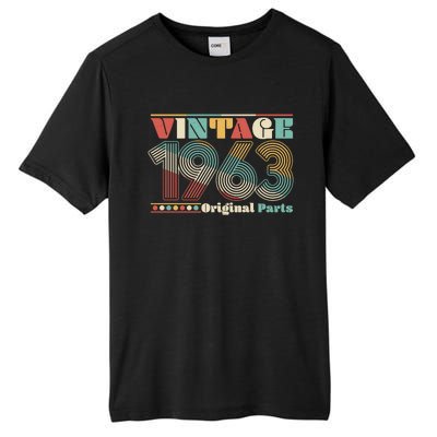 Retro 60s 70s Style Vintage 1963 Original Parts 60th Birthday Tall Fusion ChromaSoft Performance T-Shirt