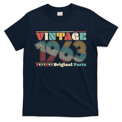 Retro 60s 70s Style Vintage 1963 Original Parts 60th Birthday T-Shirt