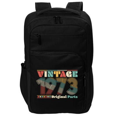 Retro 60s 70s Style Vintage 1973 Original Parts 50th Birthday Impact Tech Backpack