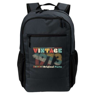 Retro 60s 70s Style Vintage 1973 Original Parts 50th Birthday Daily Commute Backpack