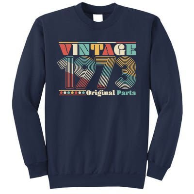 Retro 60s 70s Style Vintage 1973 Original Parts 50th Birthday Sweatshirt