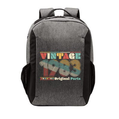 Retro 60s 70s Style Vintage 1983 Original Parts 40th Birthday Vector Backpack