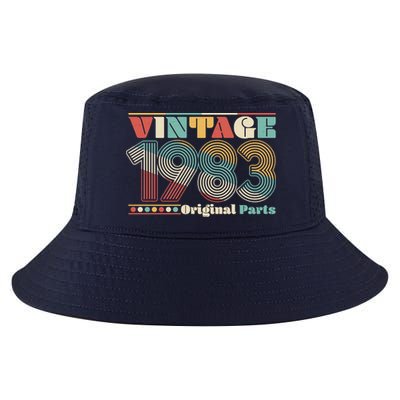 Retro 60s 70s Style Vintage 1983 Original Parts 40th Birthday Cool Comfort Performance Bucket Hat