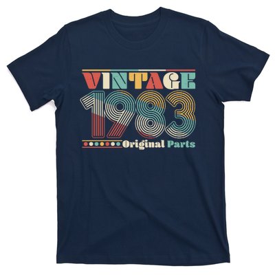 Retro 60s 70s Style Vintage 1983 Original Parts 40th Birthday T-Shirt