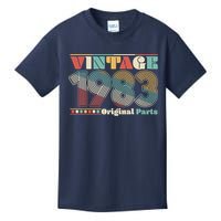 Retro 60s 70s Style Vintage 1983 Original Parts 40th Birthday Kids T-Shirt