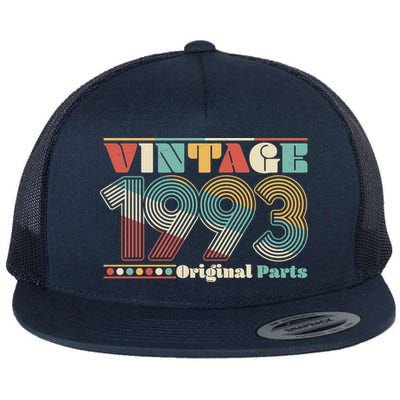 Retro 60s 70s Style Vintage 1993 Original Parts 30th Birthday Flatbill Hat