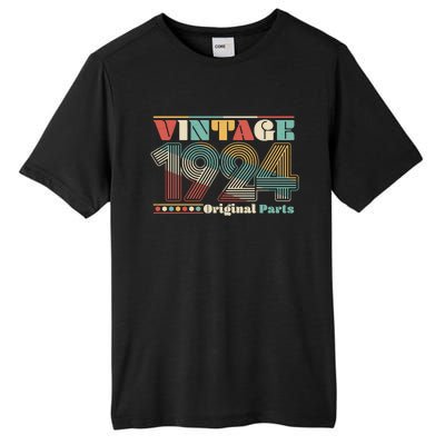 Retro 60s 70s Style Vintage 1924 Original Parts 100th Birthday Tall Fusion ChromaSoft Performance T-Shirt