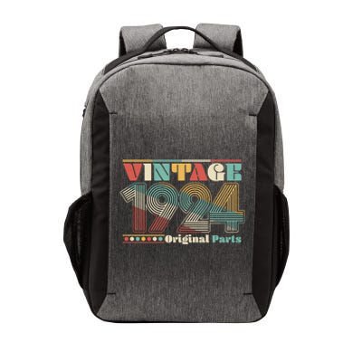 Retro 60s 70s Style Vintage 1924 Original Parts 100th Birthday Vector Backpack