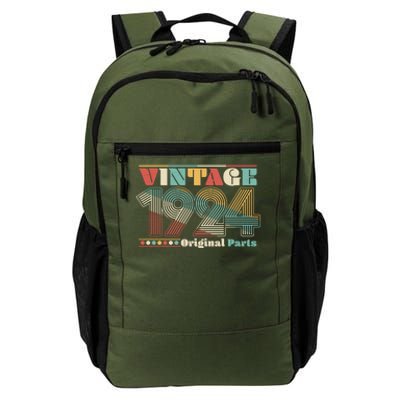 Retro 60s 70s Style Vintage 1924 Original Parts 100th Birthday Daily Commute Backpack