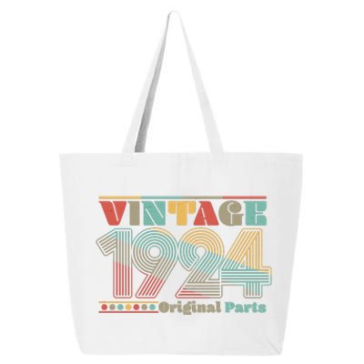 Retro 60s 70s Style Vintage 1924 Original Parts 100th Birthday 25L Jumbo Tote