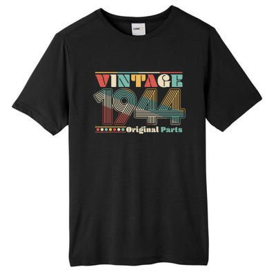 Retro 60s 70s Style Vintage 1944 Original Parts 80th Birthday Tall Fusion ChromaSoft Performance T-Shirt