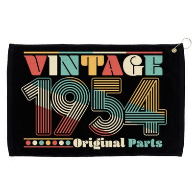 Retro 60s 70s Style Vintage 1954 Original Parts 70th Birthday Grommeted Golf Towel