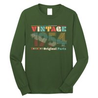 Retro 60s 70s Style Vintage 1954 Original Parts 70th Birthday Long Sleeve Shirt