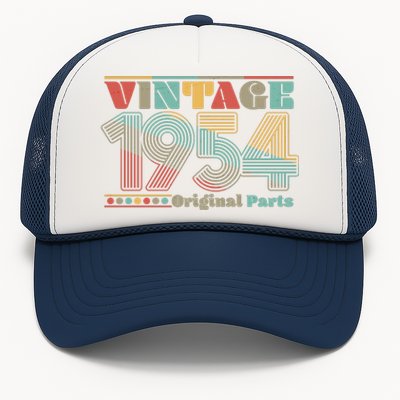 Retro 60s 70s Style Vintage 1954 Original Parts 70th Birthday Trucker Hat