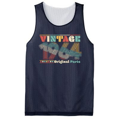 Retro 60s 70s Style Vintage 1964 Original Parts 60th Birthday Mesh Reversible Basketball Jersey Tank