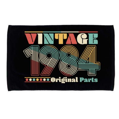 Retro 60s 70s Style Vintage 1984 Original Parts 40th Birthday Microfiber Hand Towel