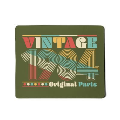 Retro 60s 70s Style Vintage 1984 Original Parts 40th Birthday Mousepad